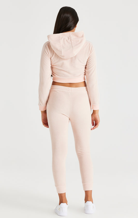SikSilk Signature Towelling Cropped Hood - Pink