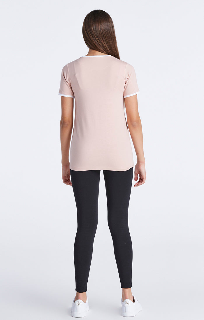 Load image into Gallery viewer, Girls Pink Ringer T-Shirt (5)
