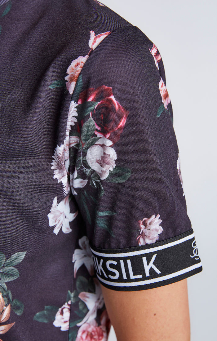 Load image into Gallery viewer, SikSilk Prestige Floral Dress - Black (3)