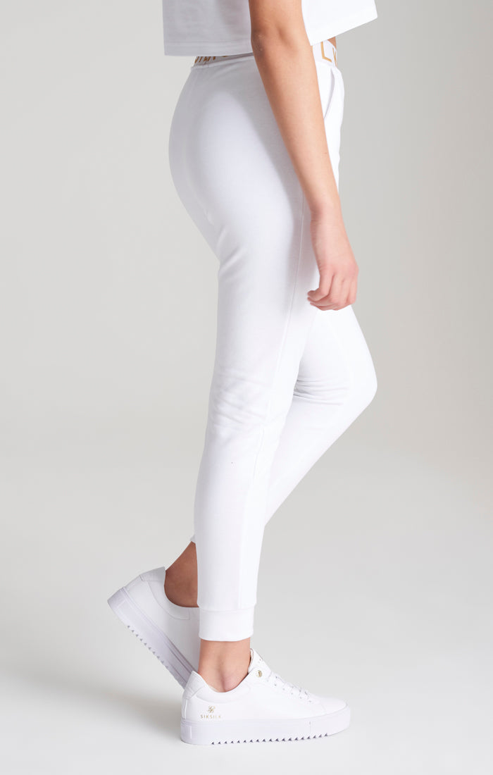 Load image into Gallery viewer, Girls White Taped Jogger (1)
