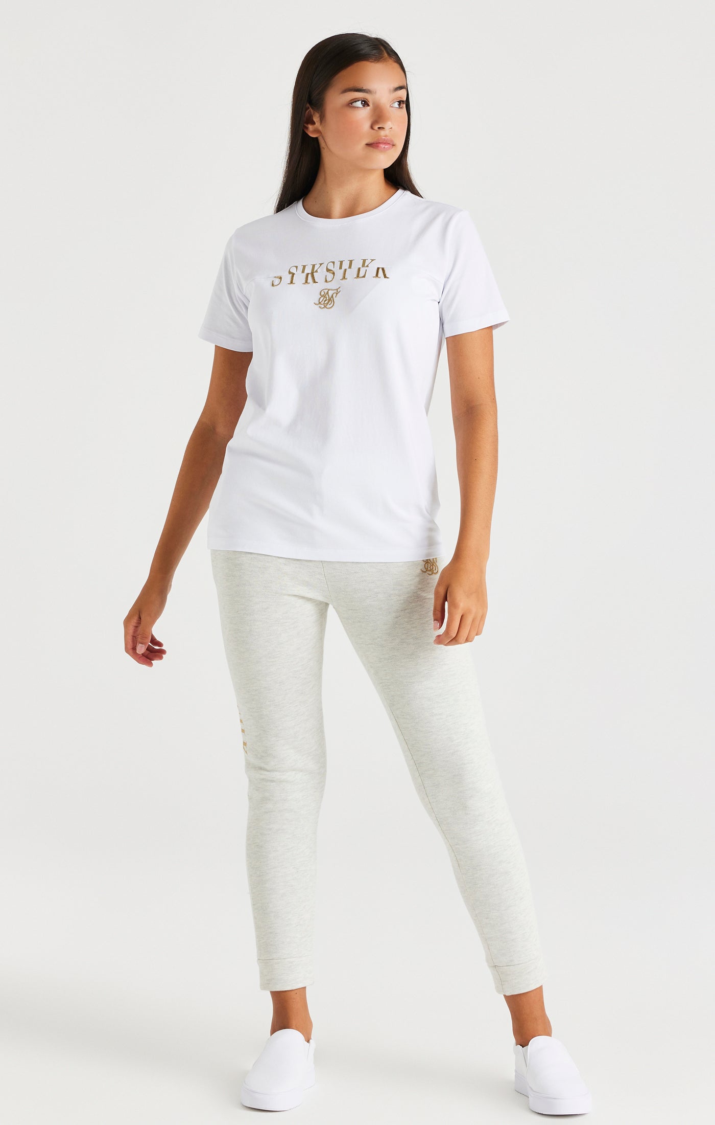 Load image into Gallery viewer, SikSilk Division Boyfriend Tee - White (2)