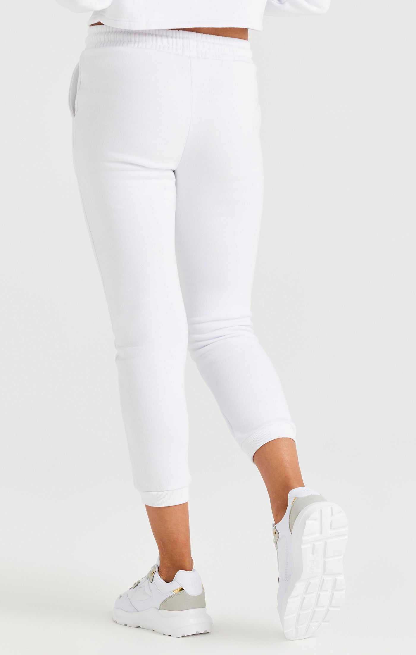 Load image into Gallery viewer, Girls White Signature Jogger (3)