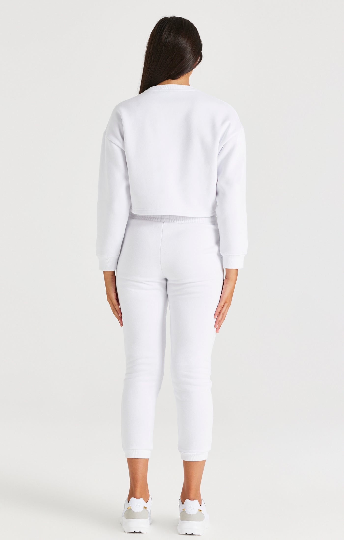 Load image into Gallery viewer, Girls White Signature Jogger (4)