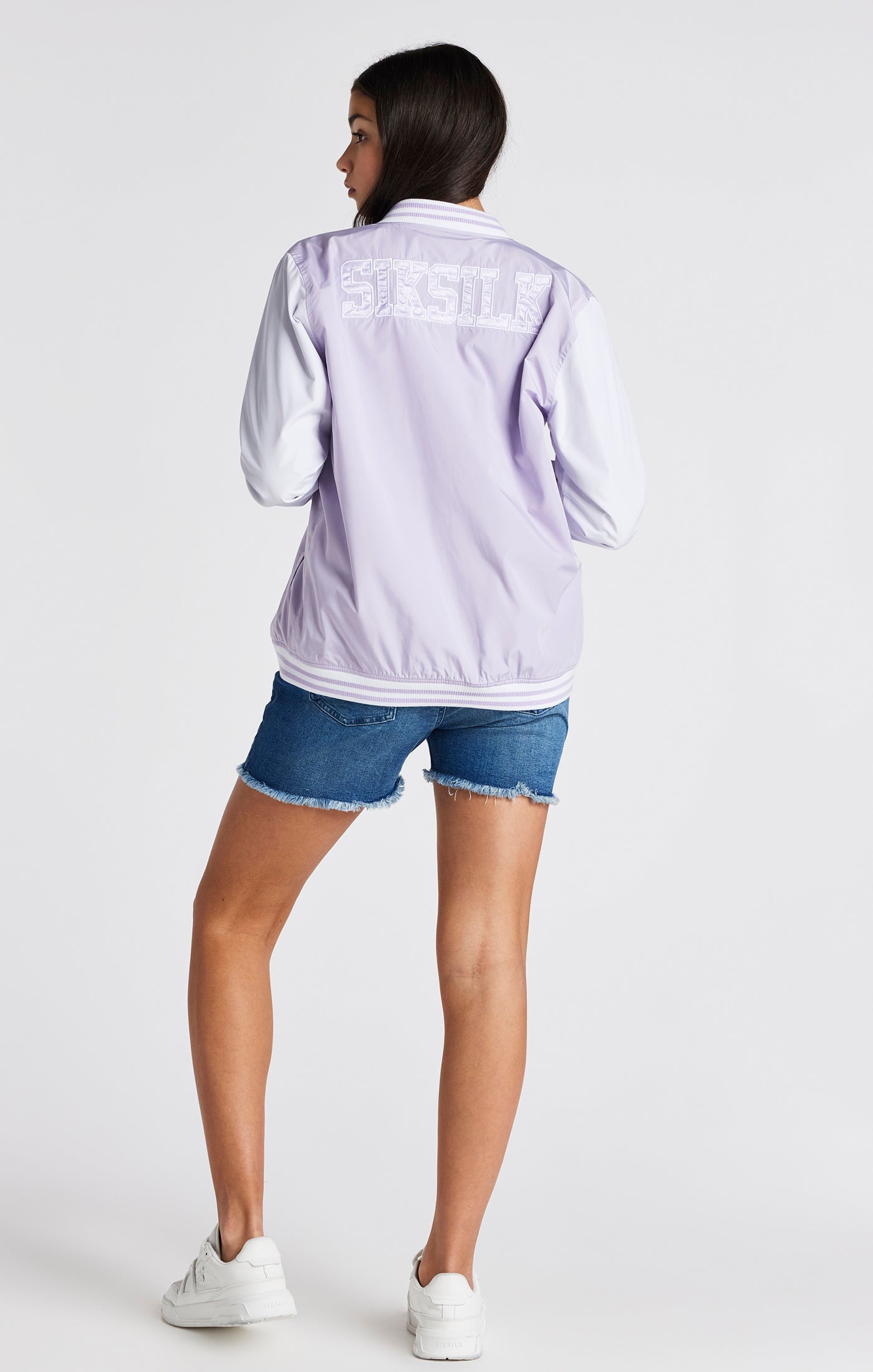 Load image into Gallery viewer, Girls Purple Varsity Jacket (7)