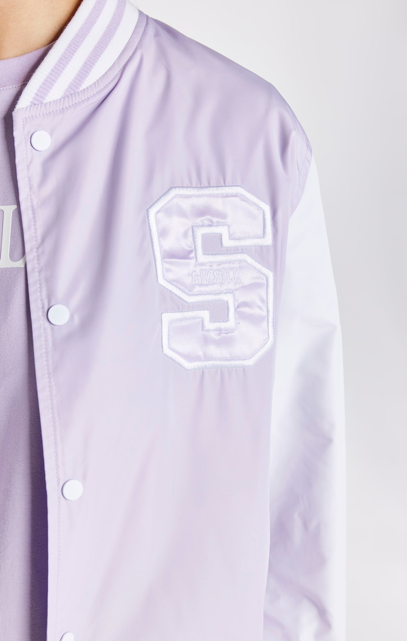 Load image into Gallery viewer, Girls Purple Varsity Jacket (9)