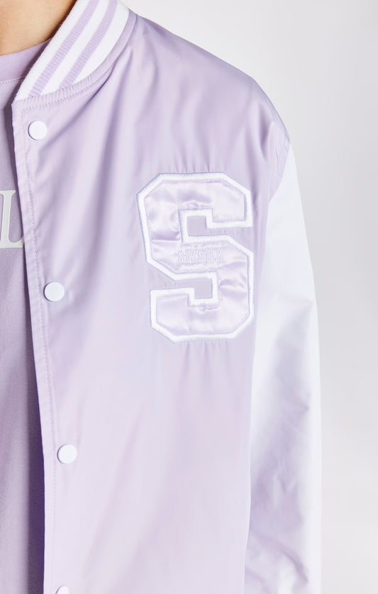 Girls Purple Varsity Jacket