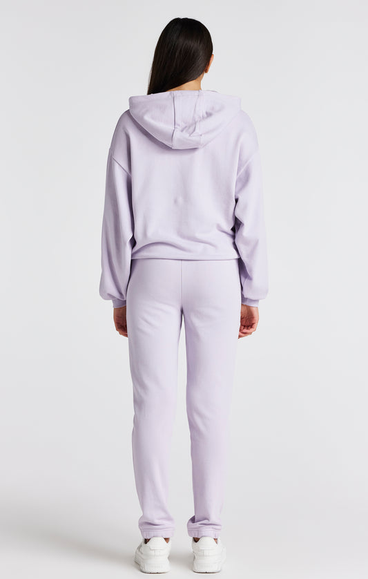 Girls Purple Relaxed Fit 89 Hoodie