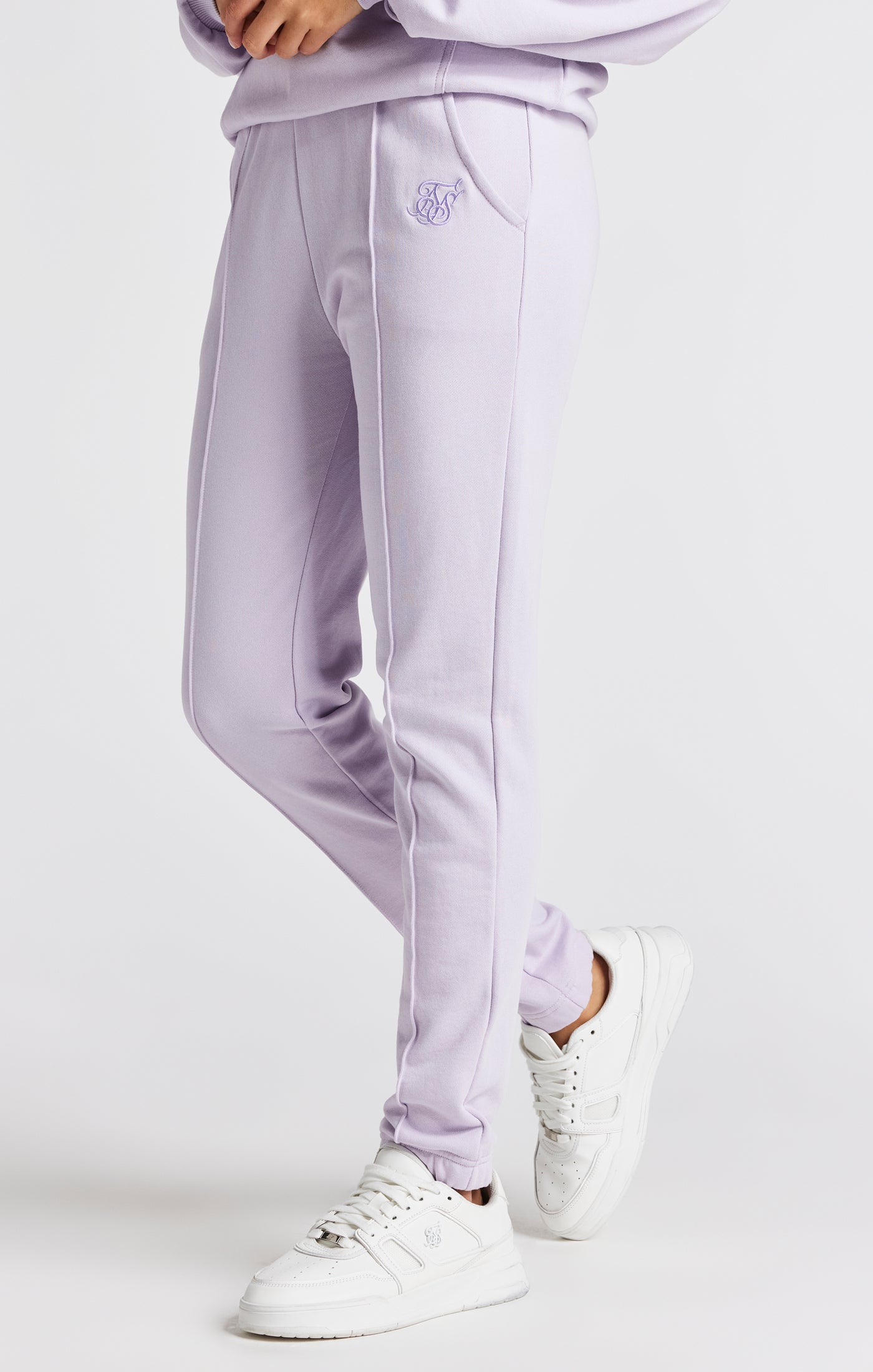 Load image into Gallery viewer, Girls Purple Relaxed Fit Pleated Jogger