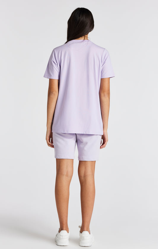 Girls Purple Branded T-Shirt