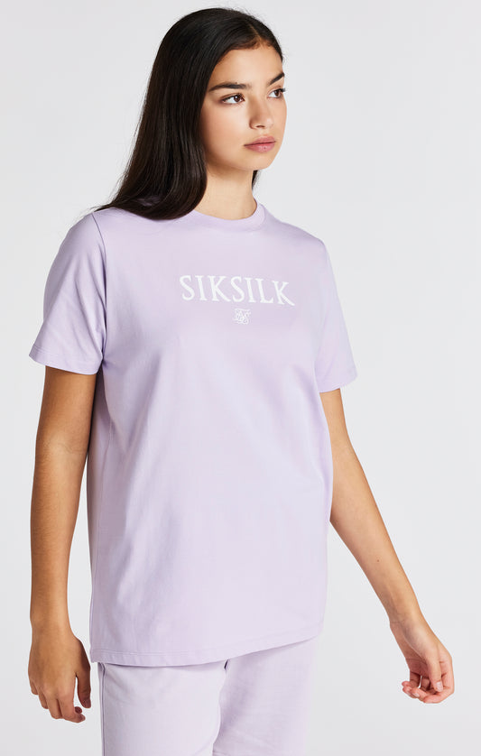Girls Purple Branded T-Shirt