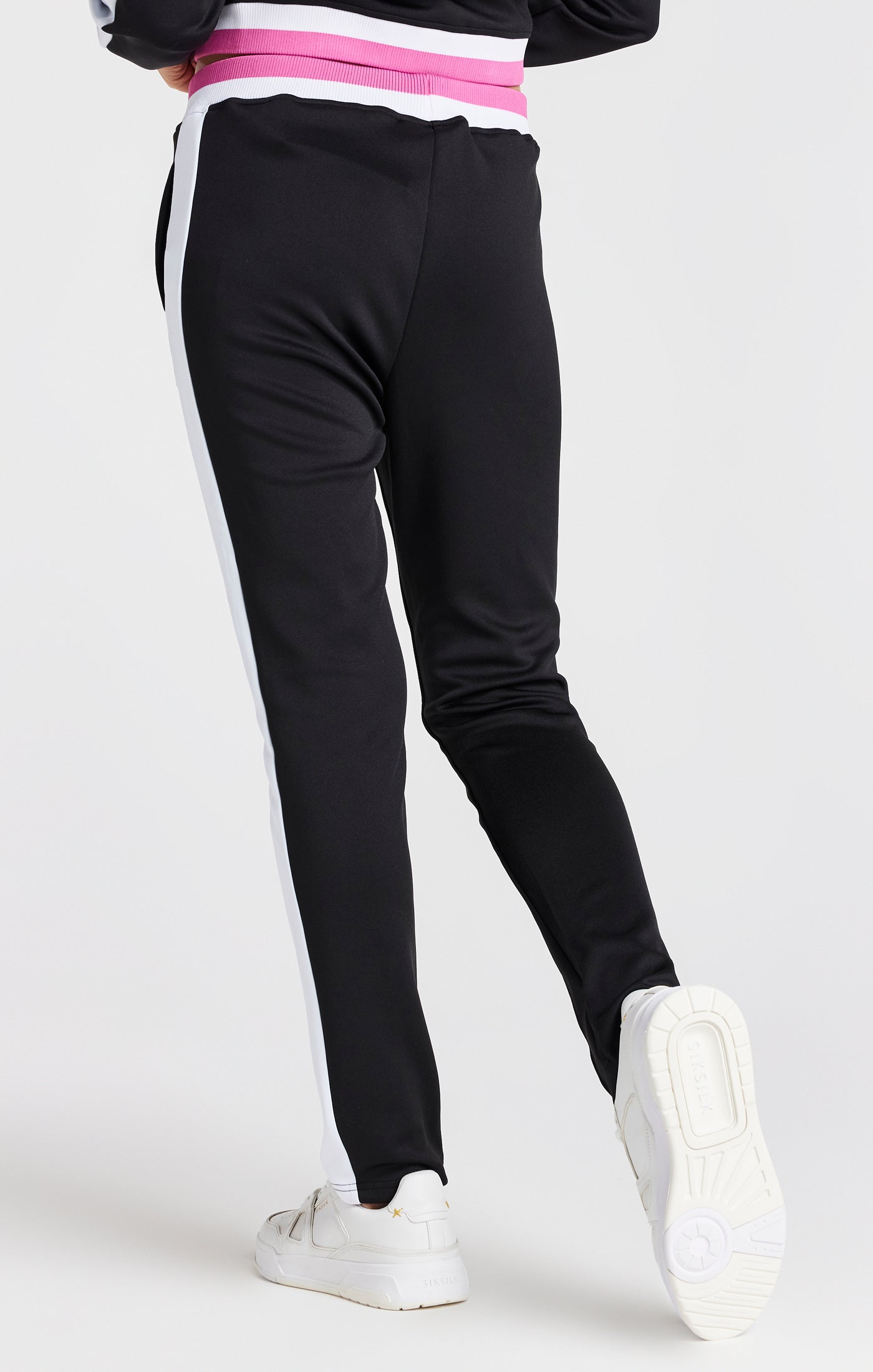 Load image into Gallery viewer, Girls Black Retro Track Pant (3)