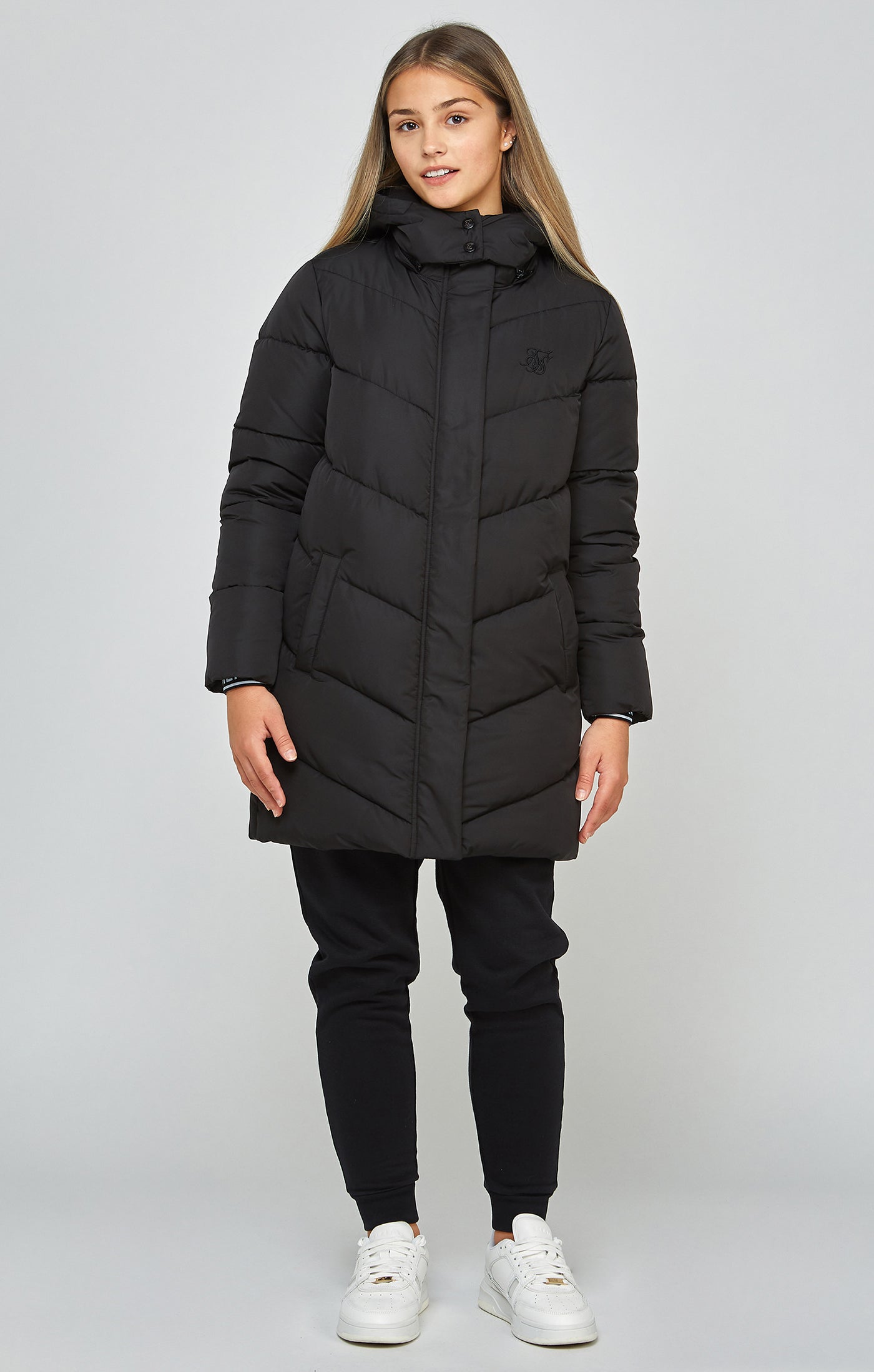 Load image into Gallery viewer, Girls Black Bubble Parka (3)