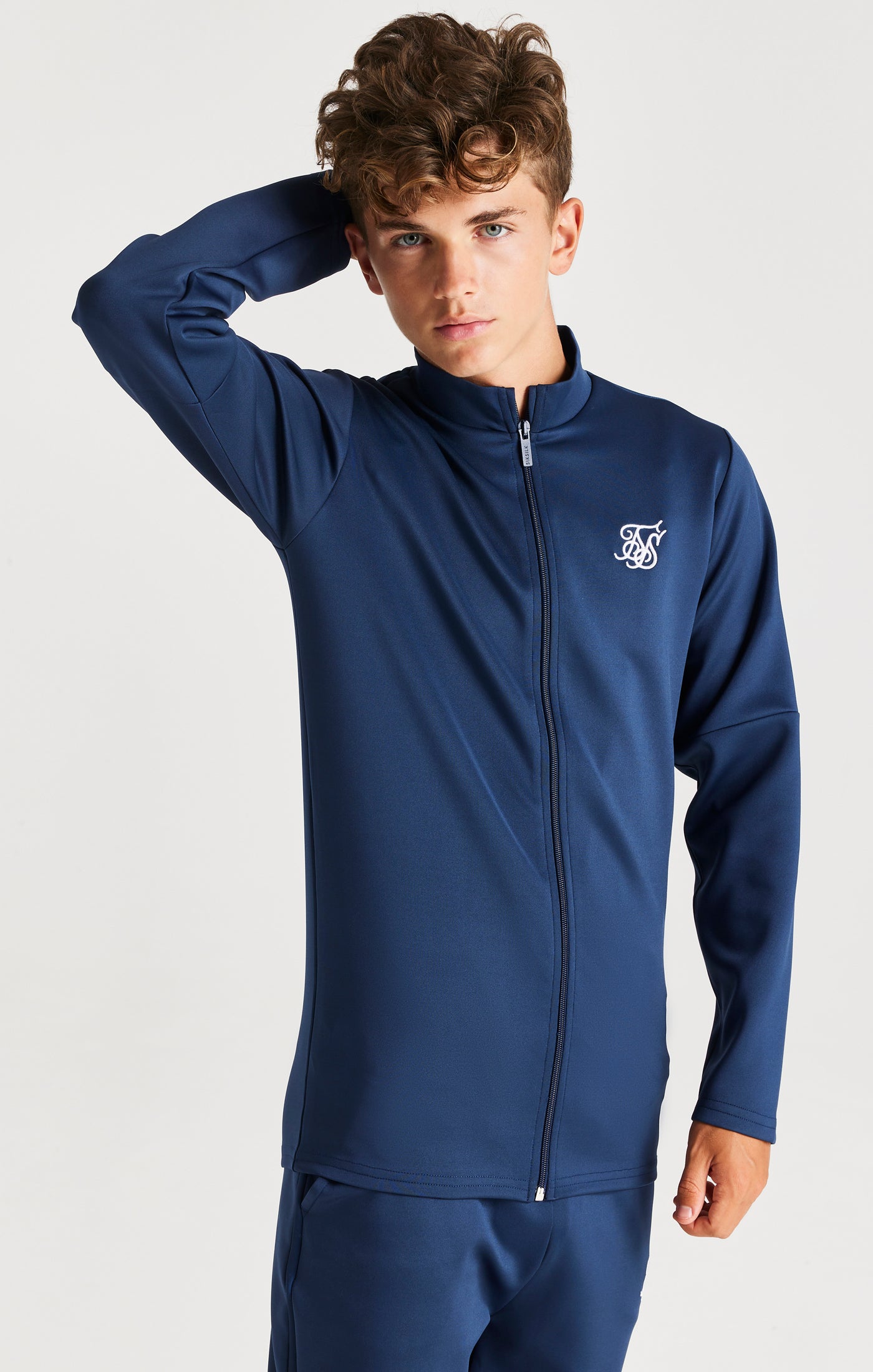 Load image into Gallery viewer, SikSilk Zonal Fade Track Top - Navy
