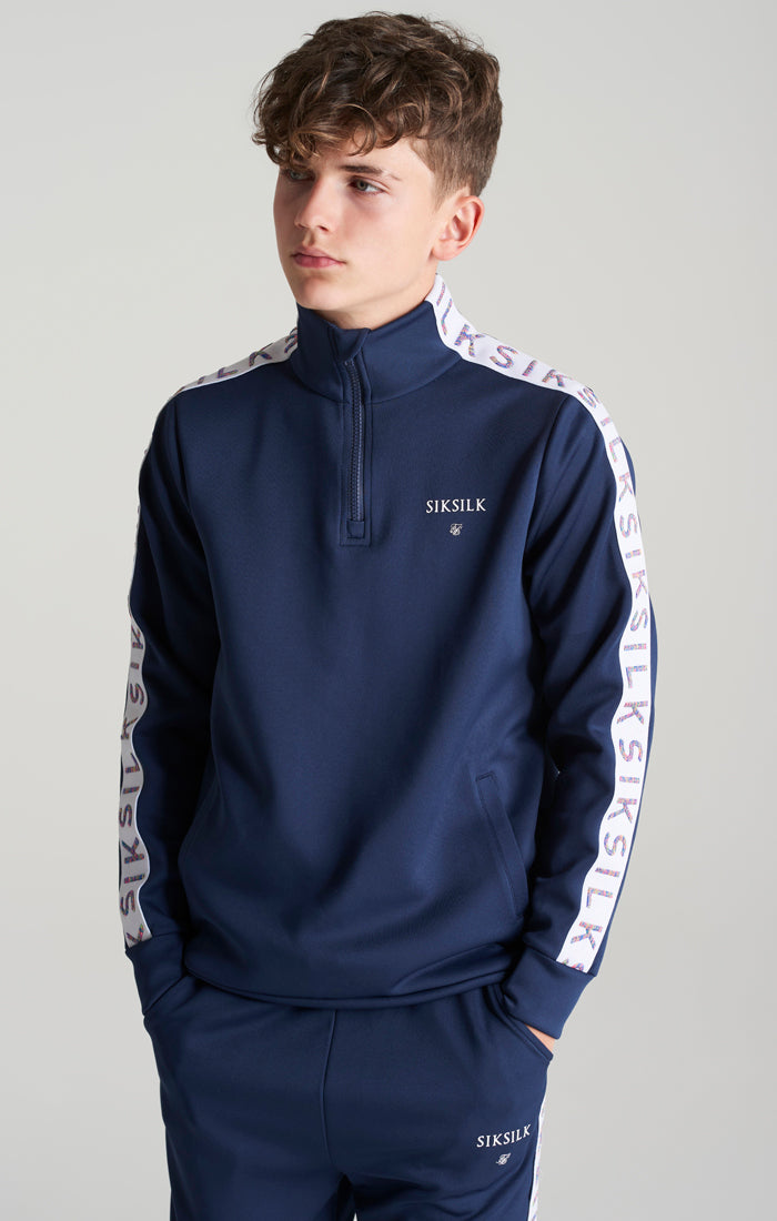 Load image into Gallery viewer, Boys Taped 1/4 Zip Track Top