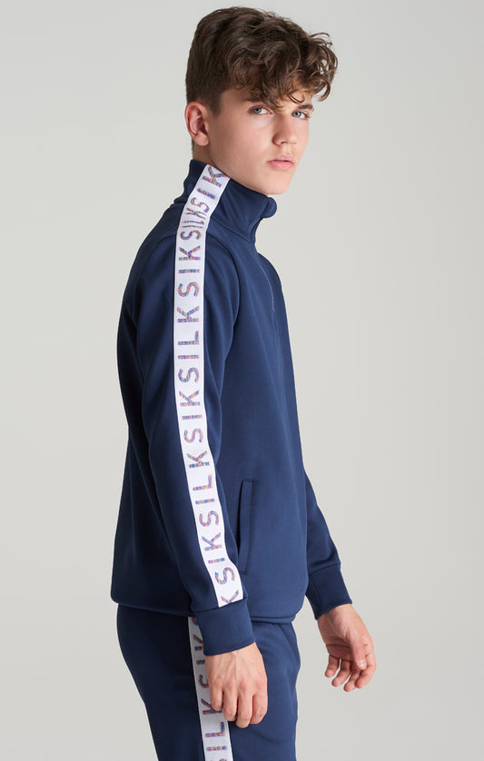 Boys Taped 1/4 Zip Track Top