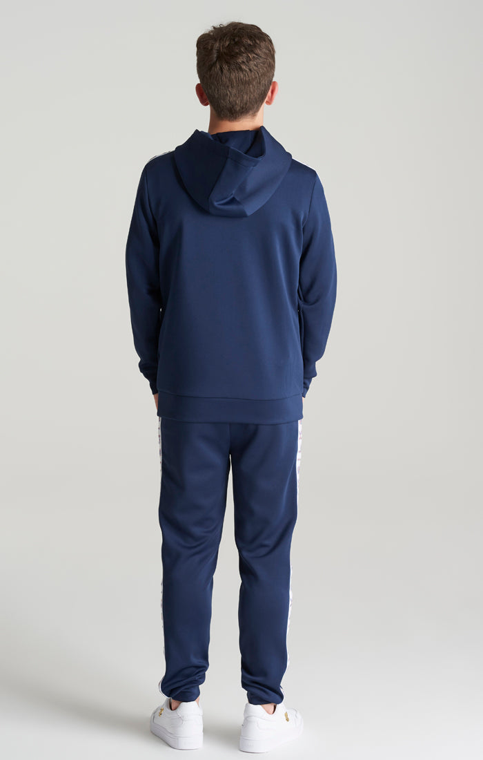 Load image into Gallery viewer, Boys Navy Taped Overhead Hoodie (7)