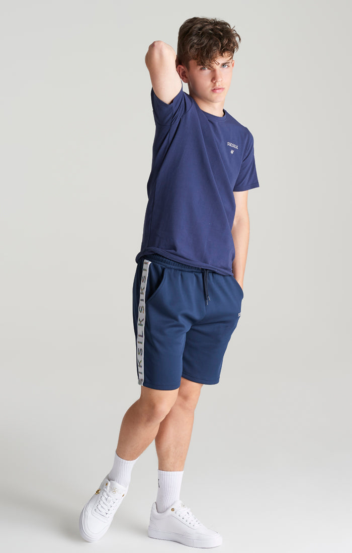 Load image into Gallery viewer, Boys Navy Taped Short (3)