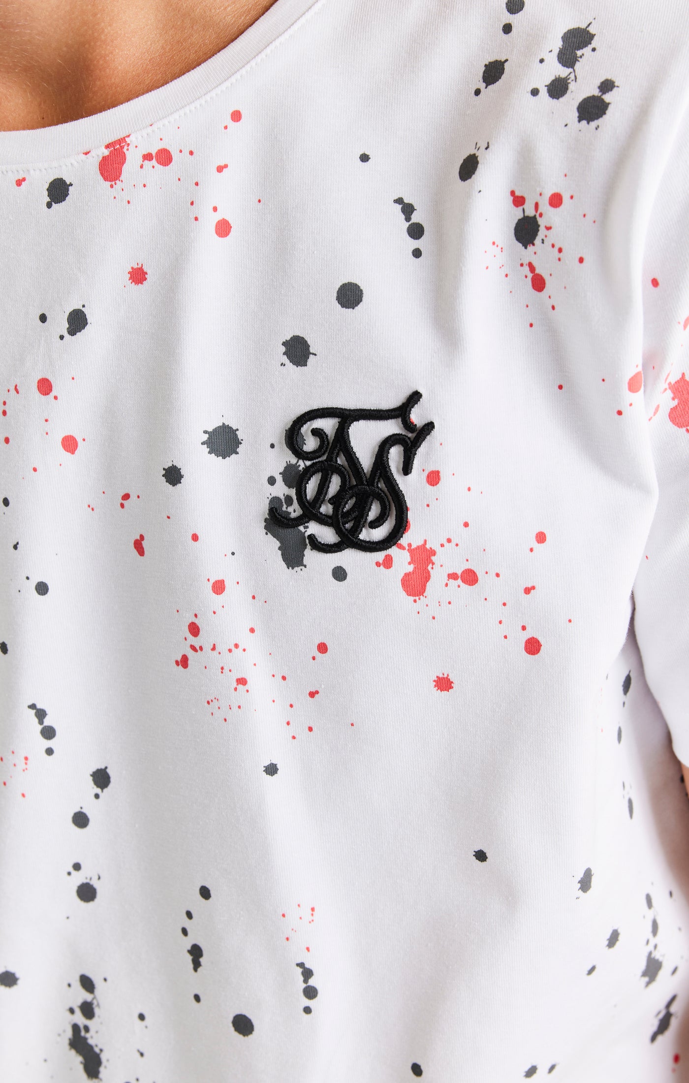 Load image into Gallery viewer, SikSilk Paint Splat Tee - White (1)
