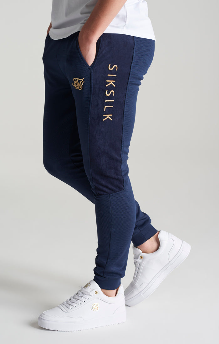Load image into Gallery viewer, Boys Navy Mesh Jogger