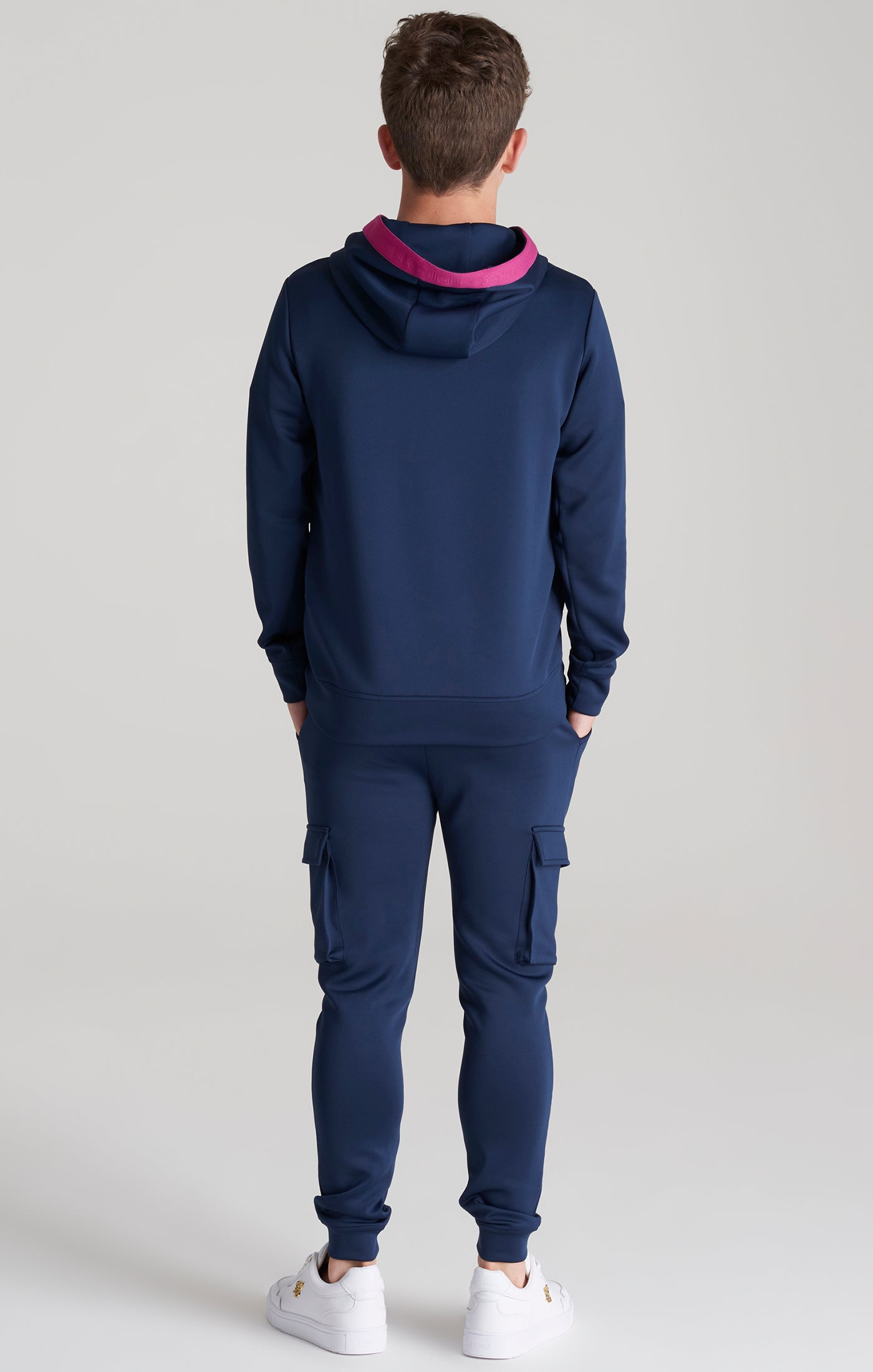 Load image into Gallery viewer, Boys Navy Cargo Jogger (4)