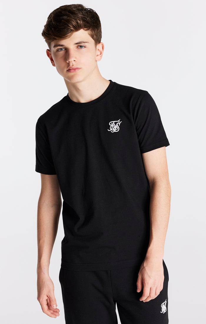 Load image into Gallery viewer, Boys Black Essentials Short Sleeve T-Shirt