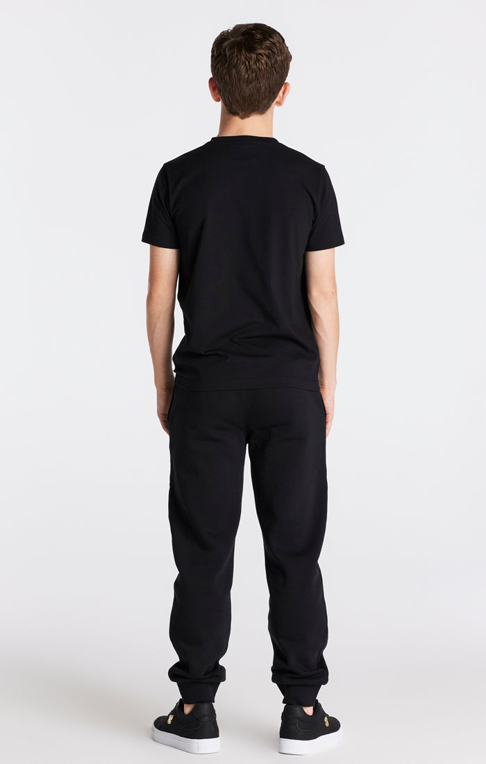 Load image into Gallery viewer, Boys Black Essentials Cuffed Jogger (2)