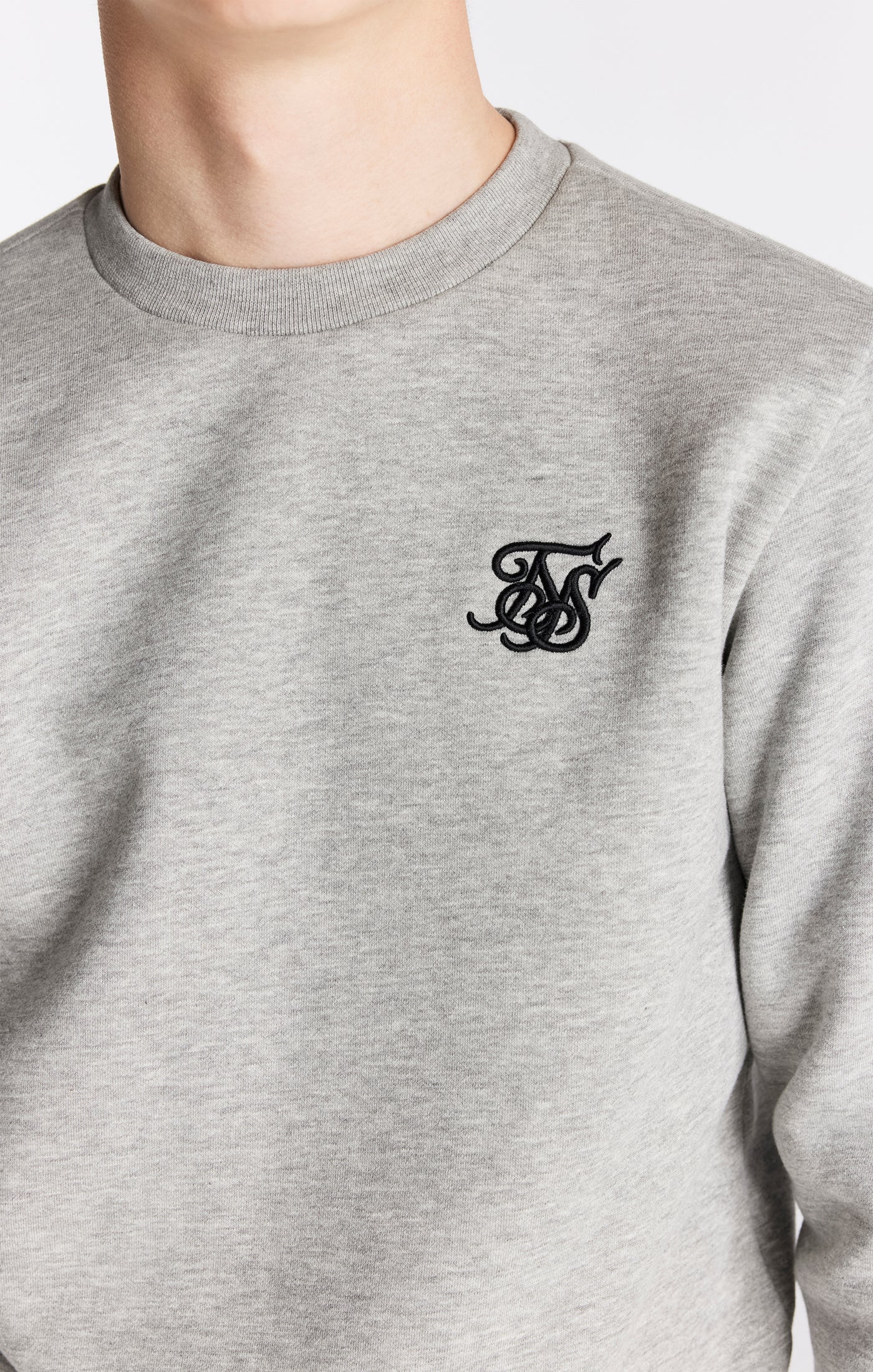 Load image into Gallery viewer, Boys Grey Marl Essentials Sweatshirt (1)