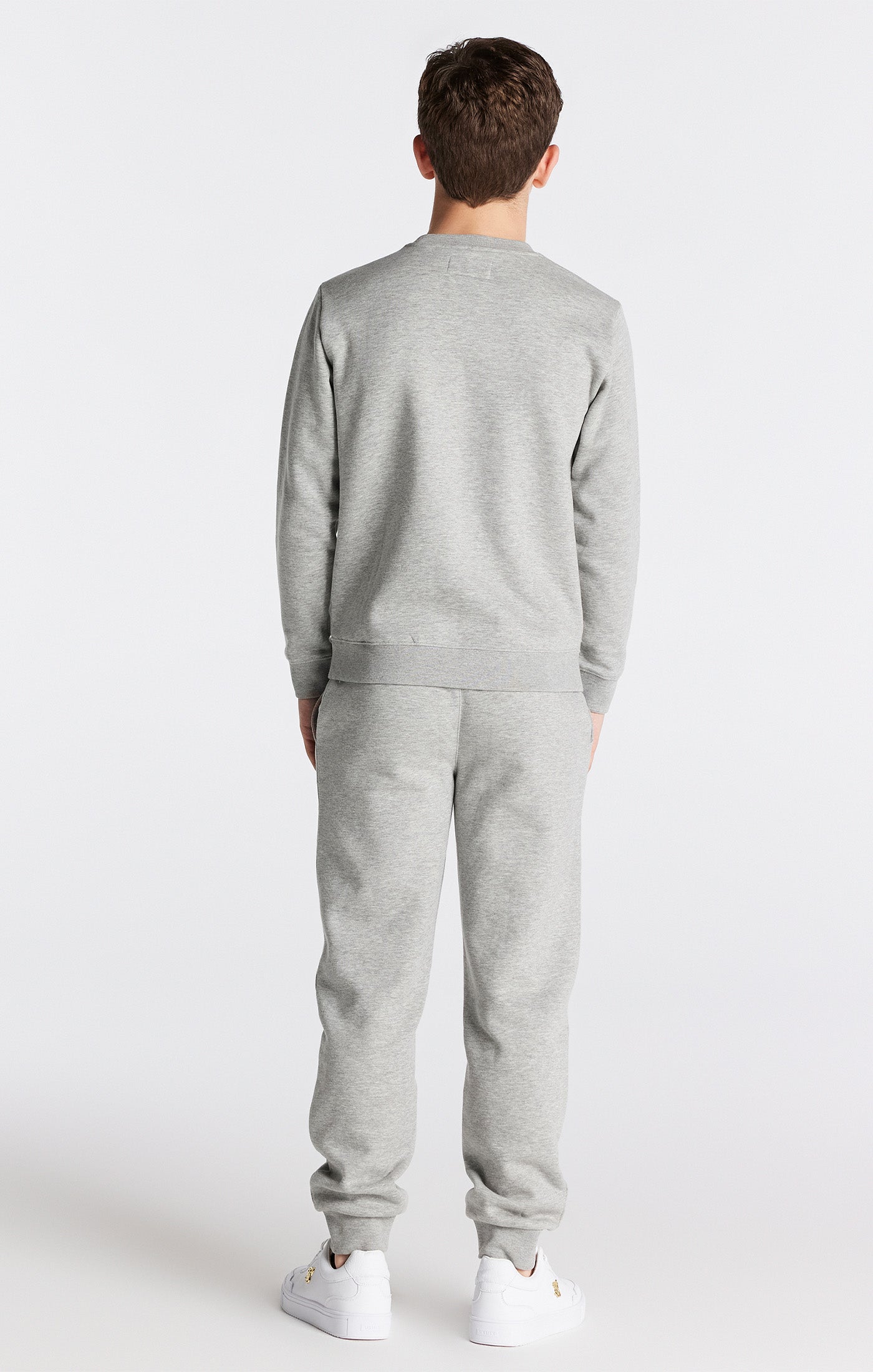 Load image into Gallery viewer, Boys Grey Marl Essentials Cuffed Jogger (4)