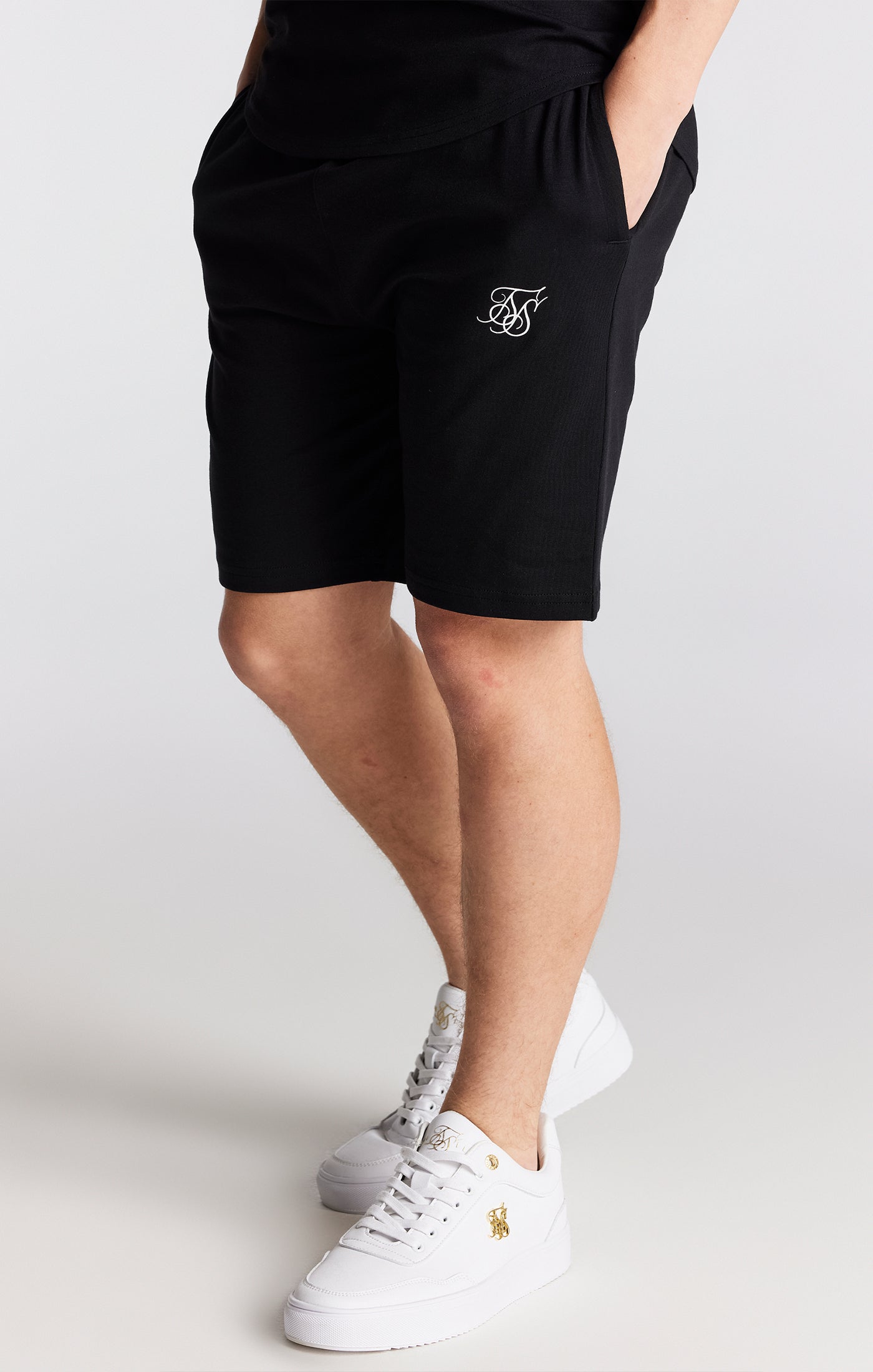 Load image into Gallery viewer, SikSilk Twin Set Tee &amp; Shorts - Black (4)