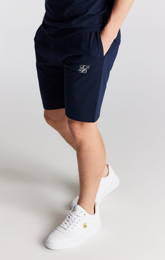 SikSilk Twin Set Tee & Shorts - Navy