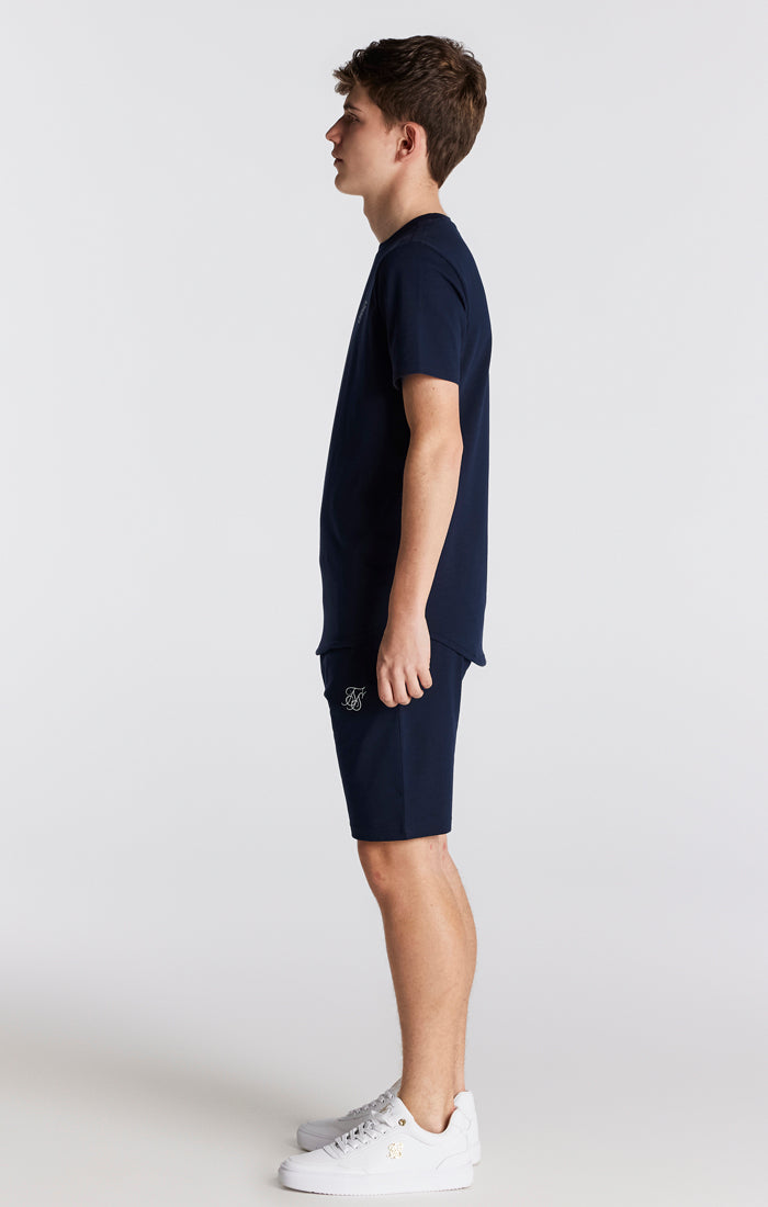 Load image into Gallery viewer, SikSilk Twin Set Tee &amp; Shorts - Navy (1)