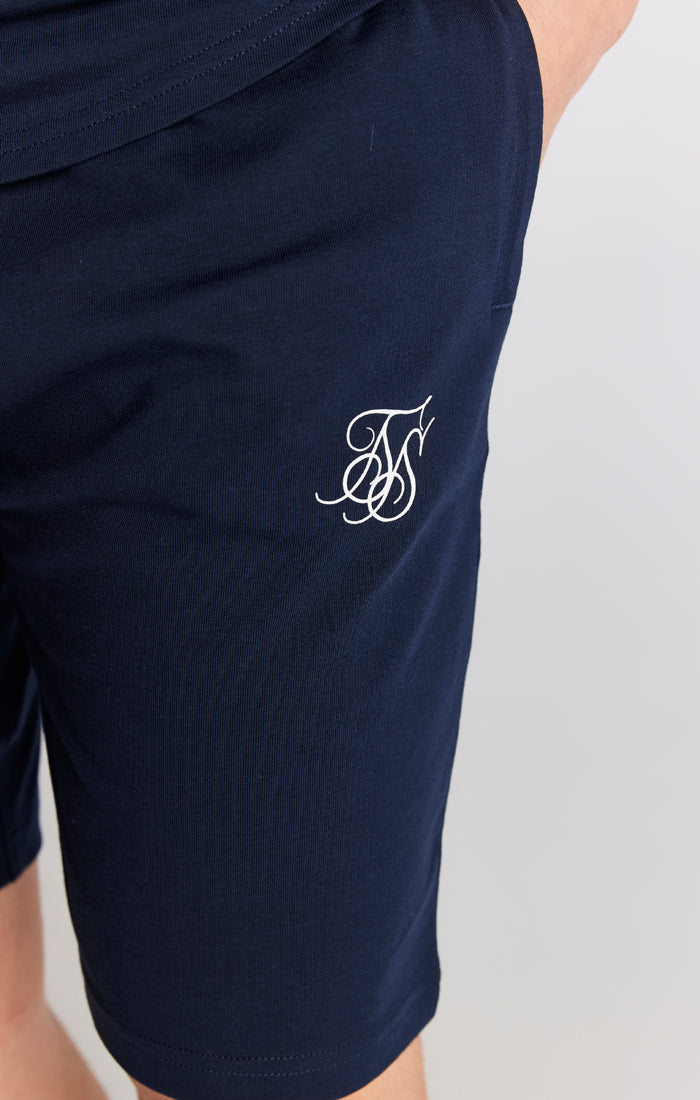 Load image into Gallery viewer, SikSilk Twin Set Tee &amp; Shorts - Navy (9)