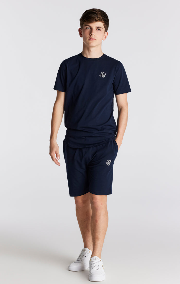 Load image into Gallery viewer, SikSilk Twin Set Tee &amp; Shorts - Navy