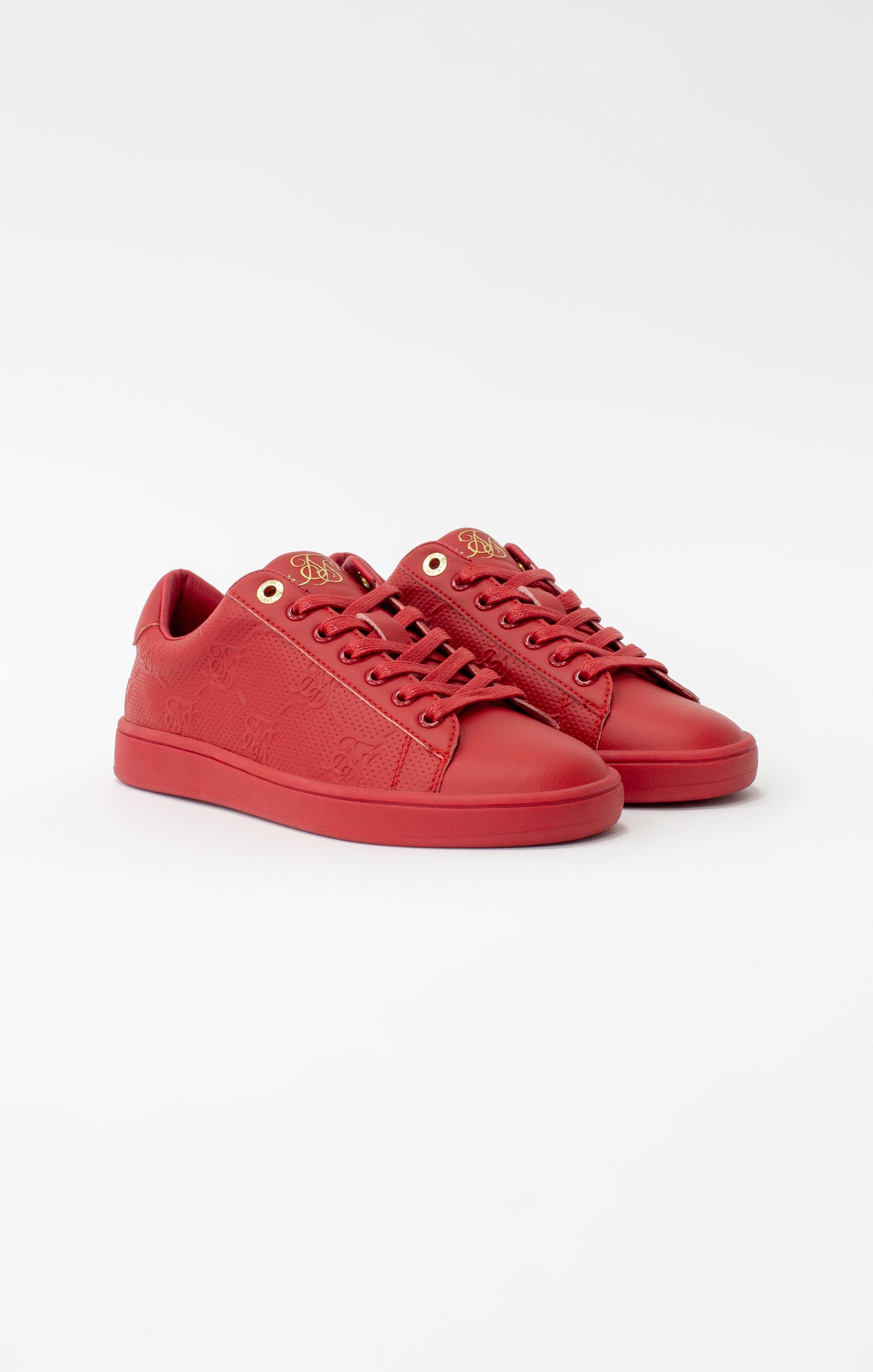 Load image into Gallery viewer, Red Juniors Low-Top Casual Monogram Trainer (3)