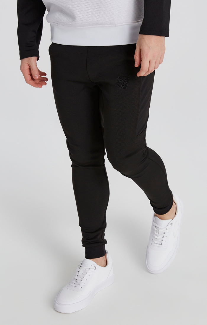 Load image into Gallery viewer, Boys Black Embroidered Logo Jogger