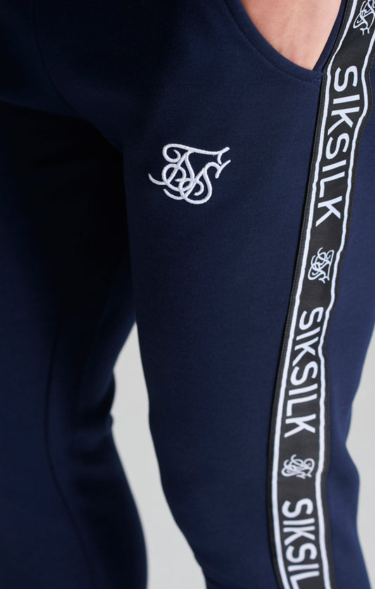 Boys Navy Poly Taped Tracksuit