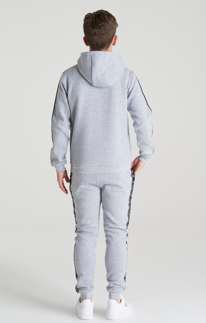 Load image into Gallery viewer, Boys Grey Marl Fleece Taped Tracksuit (3)