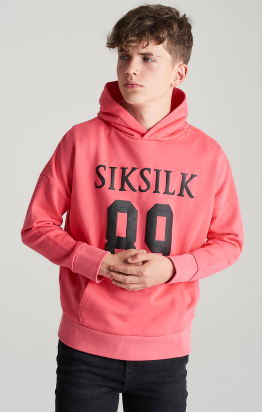 Boys Pink Relaxed Fit Hoodie