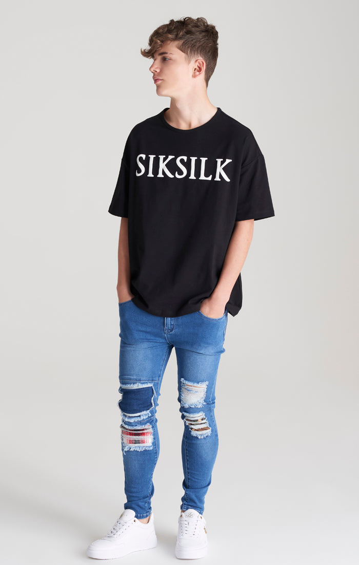 Load image into Gallery viewer, Boys Black Oversized T-Shirt (3)