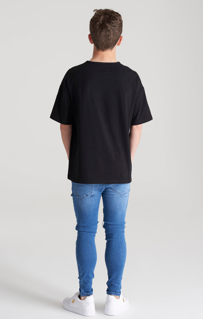 Load image into Gallery viewer, Boys Black Oversized T-Shirt (5)