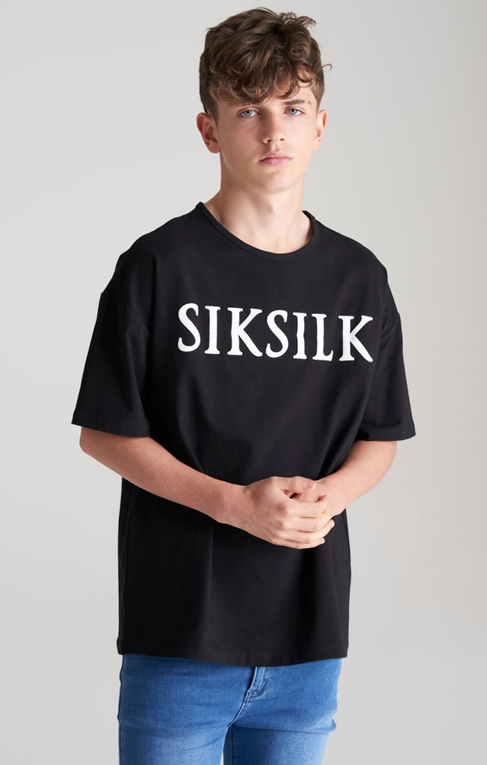 Load image into Gallery viewer, Boys Black Oversized T-Shirt (1)