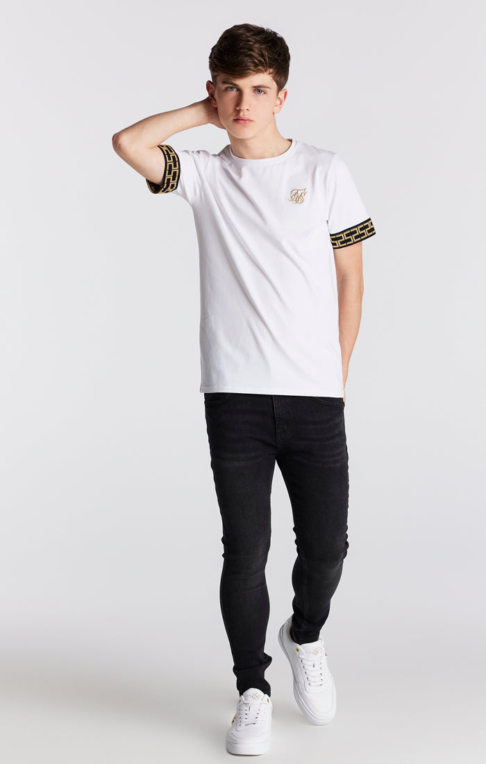 Load image into Gallery viewer, Boys White Taped T-Shirt (3)