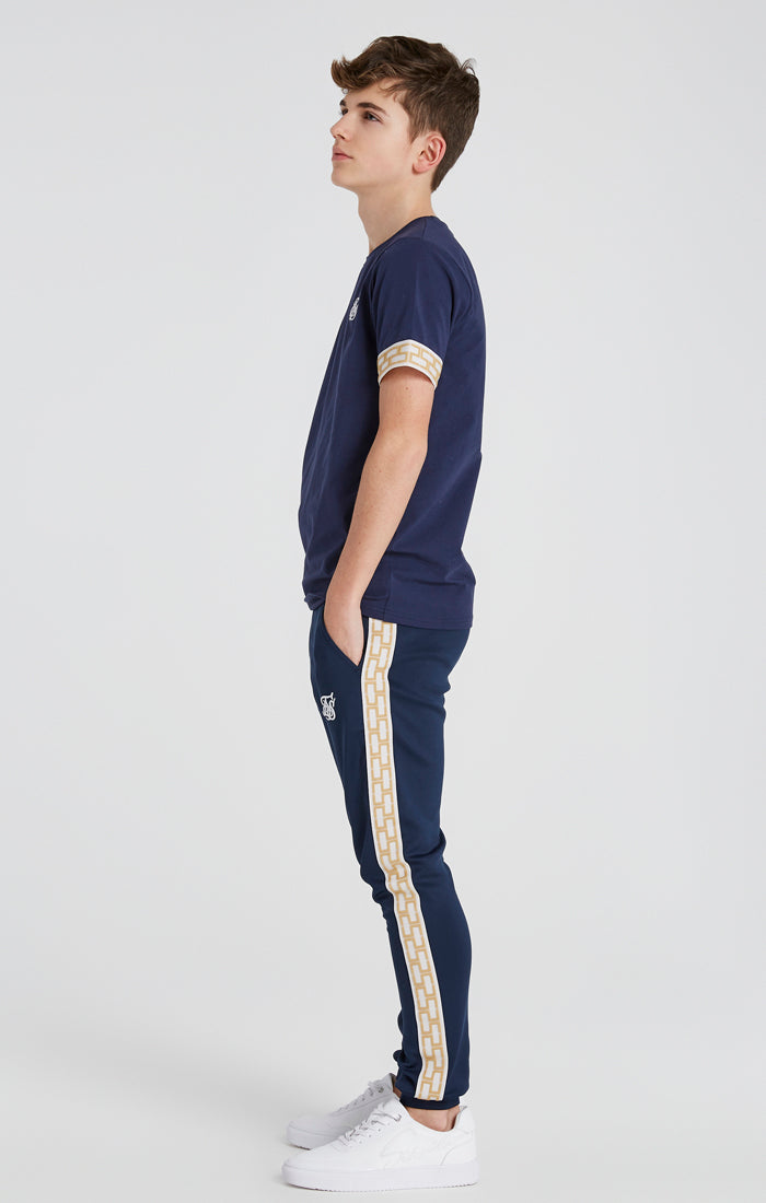 Load image into Gallery viewer, Boys Navy Taped T-Shirt (4)