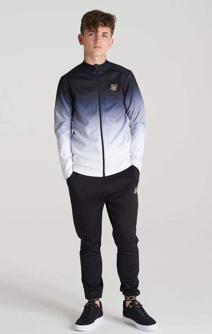 Load image into Gallery viewer, Boys Black Fade Track Top (3)