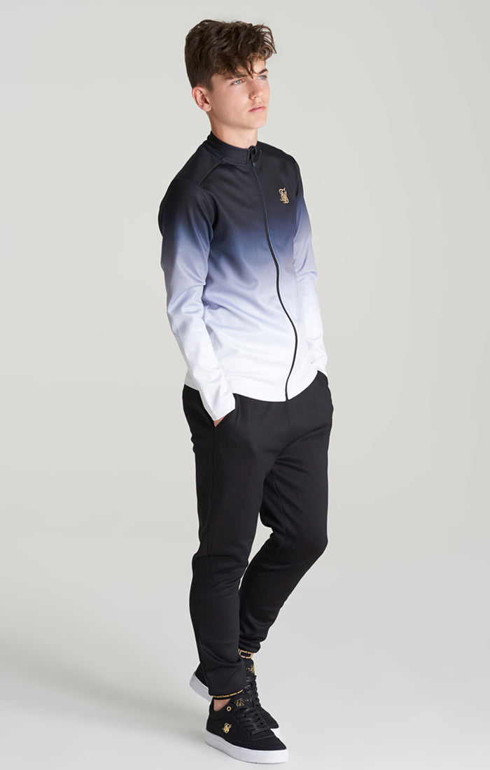 Load image into Gallery viewer, Boys Black Fade Track Top (4)