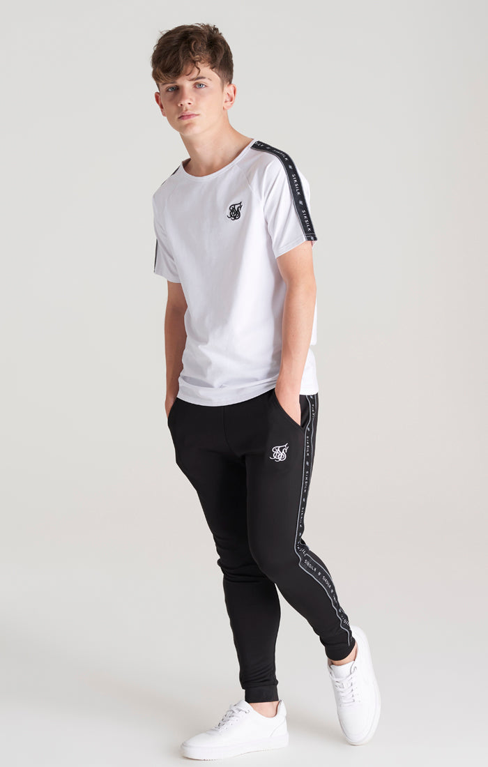 Load image into Gallery viewer, Boys White Taped Raglan T-Shirt (3)