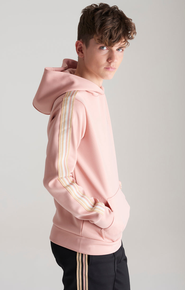 Load image into Gallery viewer, Boys Pink Taped Overhead Hoodie (3)