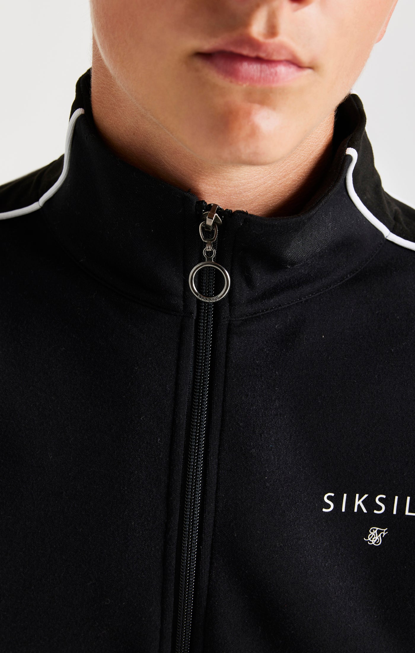 Load image into Gallery viewer, SikSilk Mono Imperial Zip Through - Black (1)