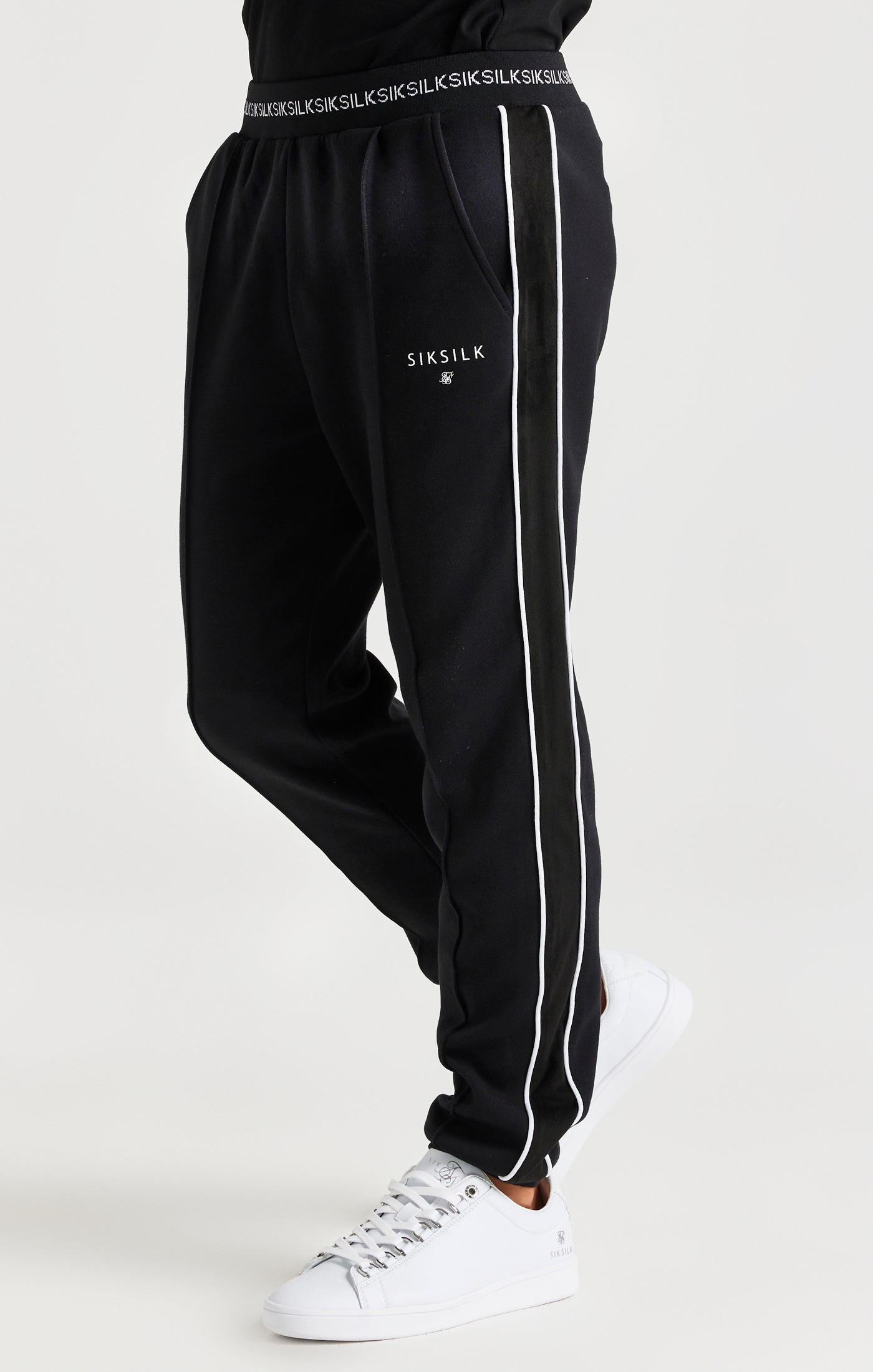 Load image into Gallery viewer, SikSilk Mono Imperial Pleated Pants - Black
