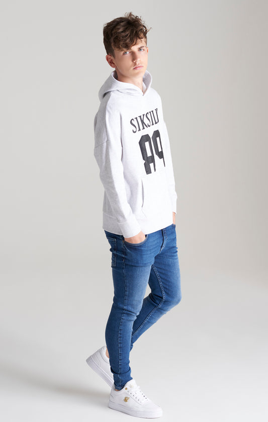 Boys Grey Relaxed Fit Hoodie